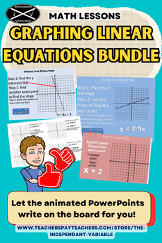 Preview of Graphing Linear Equations: Low Prep: Bundle