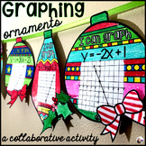 Graphing Linear Equations Ornaments Christmas Holiday Alge