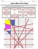 Graphing Linear Equations / Functions Stained Glass Window