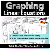 Graphing Linear Equations Practice Worksheet | Catch That Cat