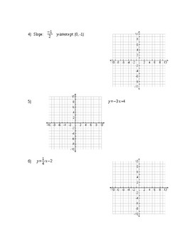 worksheet graphing linear equations