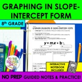 Graphing Linear Equations in Slope-Intercept Form Notes & 
