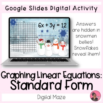 Preview of Graphing Linear Equations in Standard Form Digital Activity