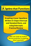 Graph Linear Equations using Slope and x-& y-intercepts Pr