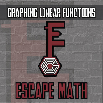 Preview of Graphing Linear Functions Escape Room Activity - Printable Game Halloween Theme