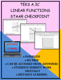 Graphing Linear Functions - TEKS A.3C STAAR Checkpoint 