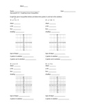 Graphing Linear Inequalities - Assignment