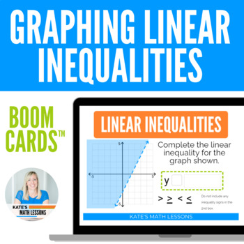 Preview of Graphing Linear Inequalities Boom Cards Digital Activity