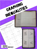 Graph Linear Inequalities Foldable and Worksheet