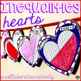 Graphing Linear Inequalities Hearts Math Pennant Activity 