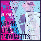 Graphing Linear Inequalities Multi-level Practice