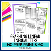 Graphing Linear Inequalities Guided Notes and Activities -