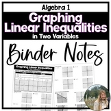 Graphing Linear Inequalities in Two Variables Binder Notes