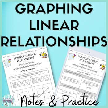 Preview of Graphing Linear Relationships Guided Notes