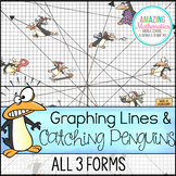 Christmas Algebra Activity Graphing Lines & Penguins ~ All