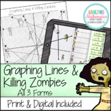 Graphing Lines & Zombies ~ Graphing in All 3 Forms of Linear Equations Activity
