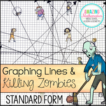 Graphing Lines & Zombies ~ Standard Form by Amazing Mathematics | TpT