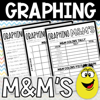 Preview of Graphing M&M's on Picture Graph and Bar Graph Activity