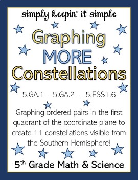 Preview of Graphing MORE Constellations on a Coordinate Plane - ACTIVITY for students!