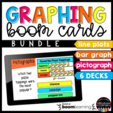 Graphing Math Boom Card Bundle Line Plots, Bar Graphs, Pic