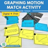 Graphing Motion Match Activity Digital and Printable