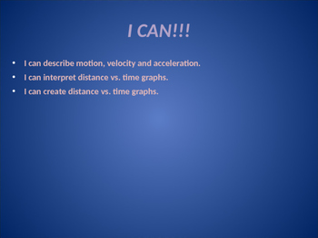 Preview of Graphing Motion Powerpoint