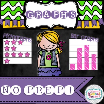 Preview of Bar Graphs and Pictographs NO PREP! Graphing