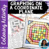 Graphing On a Coordinate Plane Activity Coloring Worksheet