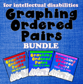 Preview of Graphing Ordered Pairs BUNDLE for Intellectual Disabilities & Special Education