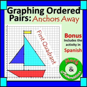 Preview of Graphing Ordered Pairs First Quadrant of the Coordinate Plane Bilingual Activity