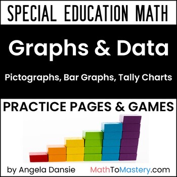 Preview of Graphs & Charts - Organize, Represent, Interpret Data - Games - Special Ed Math