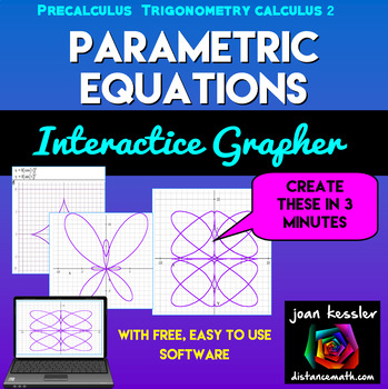 Preview of Graphing Parametric Equations Interactive Grapher with FREE Software
