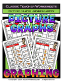 Graphing - Picture Graphs - Kindergarten - Worksheets/Test