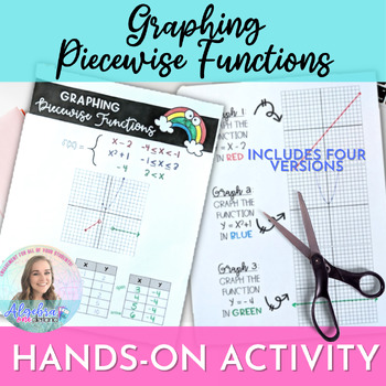 Preview of Graphing Piecewise Functions Hands-On Activity for Algebra 1