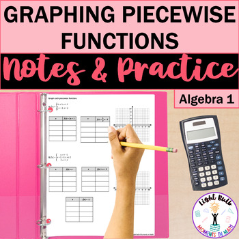 Preview of Graphing Piecewise Functions Guided Notes and Worksheet