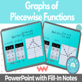 Graphing Piecewise Functions | PowerPoint with Guided Notes