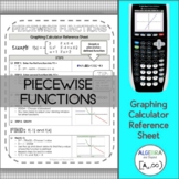 Graphing Piecewise Functions | TI-84 Calculator Reference 