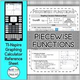 Graphing Piecewise Functions | TI-Nspire Calculator Refere