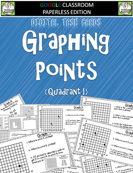 Preview of Graphing Points Digital Task Cards 5.G.1 and 5.G.2 - Distance Learning