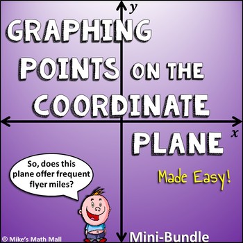 Preview of Graph Points on the Coordinate Plane (Mini Bundle) - Distance Learning