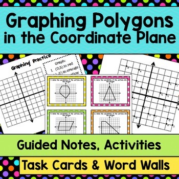 Preview of Graphing Polygons on a Coordinate Plane - Graphing Polygons Practice Activity