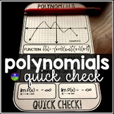 Sketching Polynomials Algebra Template