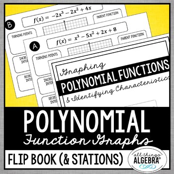 Preview of Graphing Polynomial Functions | Flip Book