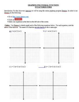 Graphing Polynomial Functions Anchor Charts Posters by Make Sense of Math