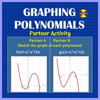 Preview of Graphing Polynomials - Partner Activity - Distance Learning