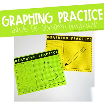 Preview of Graphing Practice - Back to School Themed