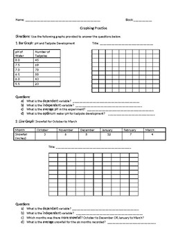 Graphing Practice Worksheet by Laura Wilkerson | TpT