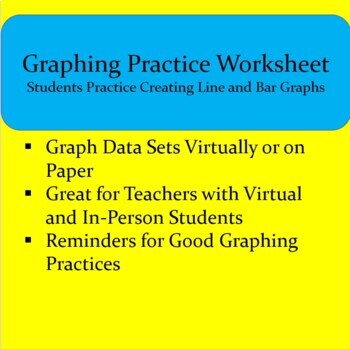 Preview of Graphing Practice Worksheet (Distance Learning Compatible)