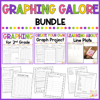 Preview of Graphing Practice and Activities BUNDLE | Bar Graphs, Picture Graphs, Line Plots