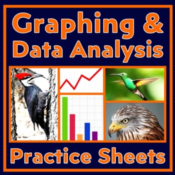 Preview of Graphing Practice and Data Analysis Activity Worksheet Set Scientific Method